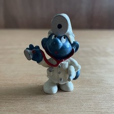 Doctor Smurf PVC Figure with Stethoscope and Hand Mirror — listing 5