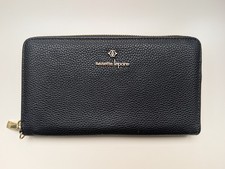 Nanette Lepore Black Saffiano-Textured Slim Bifold Wallet with Floral Interior — listing 5