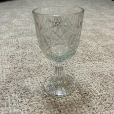 Vintage Pressed Glass Star & Fan Cut Serving Bowl, Clear, 10.5" — listing 3