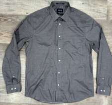 Blackberrys Men's Long-Sleeve Plaid Check Cotton Dress Shirt