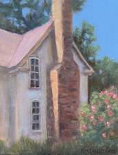 Framed Southern Landscape Painting — Horseman with Dogs Under Live Oaks with Spanish Moss — listing 6