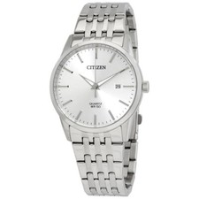Citizen Quartz Men's Two-Tone Rectangular Dress Watch with Black Leather Strap — listing 4