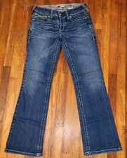 Ariat R.E.A.L. Denim High Rise Bootcut Jeans, Dark Blue Wash, Size 32R — listing 3