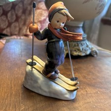 Hummel "Skier" Boy Figurine with Metal Poles (Hum 59) — listing 6