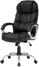 High-Back Upholstered Ergonomic Office Task Chair with Adjustable Armrests, Beige Fabric — listing 3