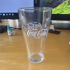 Coca-Cola "Ice Cold Coca-Cola Sold Here" Pint Glasses, Set of 2, Reproduction 1920s Sign Design — listing 2