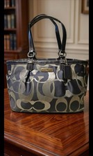 Coach Signature Jacquard Khaki/Brown Tote Bag — listing 6
