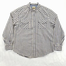 Roebuck & Co. Men's Short-Sleeve Western Plaid Snap Shirt, Size Large — listing 5