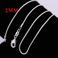 925 Sterling Silver Curb/Figaro Link Chain Necklace with Lobster Clasp — listing 6