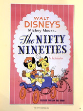1937 Walt Disney Mickey Mouse 'Hangs His Hat at RKO' Trade Ad / Exhibitor Announcement Print — listing 2