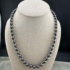 Vintage Cluster Bead Clip-On Earrings with Grey Faux Pearls and AB Rhinestones