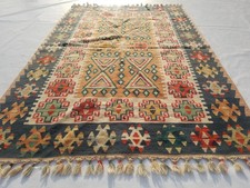 Vintage Turkish Anatolian Kilim Flat-Weave Wool Rug, 71x101 cm