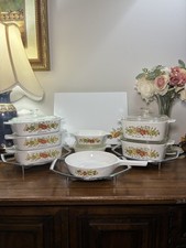 Vintage CorningWare Spice of Life "La Marjolaine" Square Casserole Dish with Pyrex Glass Lid — listing 5