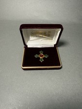 Antique Japanese Meiji Period Bronze Pin Tray with Pheasant and Chrysanthemum Relief, 8.25" x 6" — listing 5