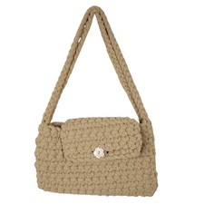 Handmade Crocheted Cotton Cord Tote Bag with Double Handles, listing 3