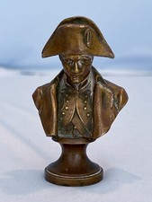Bronze or Spelter Portrait Bust of a Bearded Male Figure on Socle Base — listing 6
