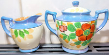 Vintage Made in Japan Green Lusterware Teapot with Hand-Painted Cherry Blossom / Plum Blossom Design — listing 2