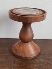 Rustic Hand-Carved Wooden Wall Sconce Candle Holder — listing 3