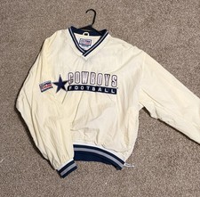 Vintage 1990s Starter Dallas Cowboys Pullover Hooded Puffer Jacket — listing 6