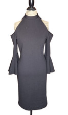 Ashley Stewart White Cold-Shoulder High-Low Handkerchief-Hem Dress, Size 30/32 — listing 2