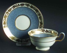 Wedgwood Whitehall Mazarine Blue Bone China Saucer 5in — listing 6