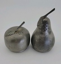 Web Pewter Figural Apple & Pear Salt and Pepper Shaker Set — listing 6