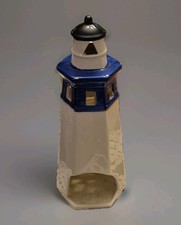 Ceramic Lighthouse Tealight Candle Holder / Luminary with Removable Dome Top — listing 3