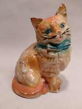 Vintage Chalkware Kitten on Pillow Carnival Prize Figurine / Bank — listing 3