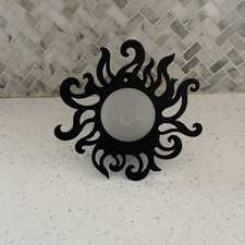 Metal Sun and Moon Face Tealight Candle Holder — listing 6