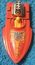 Matchbox Superfast "Seafire" Speedboat, White with Flame Decal — listing 3