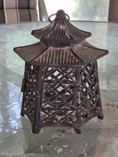 Vintage Japanese-Style Wooden Lantern Night Light with Hand-Painted Koi Fish Panel — listing 6