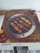 Vintage Round Enamelware Smokeless Stovetop Grill / Indoor Smoker with Wire Grate — listing 6