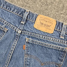 Vintage Levi's Orange Tab Straight-Leg Jeans, Dark Rinse Denim — listing 3