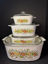 CorningWare 'Spice of Life' (Le Persil La Sauge) Covered Casserole Dish with Pyrex Glass Lid — listing 5