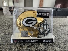Riddell Green Bay Packers Mini Football Helmet - Signed by Brett Favre (Personalized to Chris) — listing 2