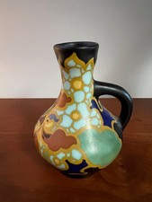 Regina Gouda Hand-Painted Art Pottery Bud Vase, 'Lydia' Pattern — listing 5