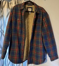 L.L.Bean Slim Fit 100% Cotton Plaid Flannel Shirt, Size M-Tall