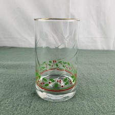 Vintage Holly & Berry Clear Glass Christmas Saucers, Set of 2 — listing 6