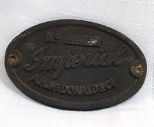 Antique Ornate Cast Brass Oval Picture Frame (Footed, Beaded Border, Handle-Style Crests) - Glass/Mirror Missing