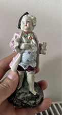 Porcelain Figurine of Seated Georgian Gentleman with Bouquet No mark at all — listing 2