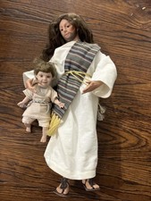 Porcelain Religious Figural Doll Group - Jesus with Children/Holy Family Scene — listing 4