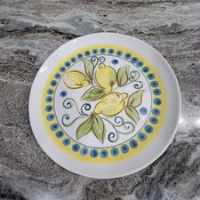 Hand-Painted Italian Majolica Lemon Motif Oval Serving Platter — listing 2