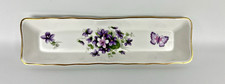 Aynsley Wild Violets Bone China Urn Vase with Gold Trim — listing 6
