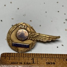 Vintage Soviet-Style Winged Enamel Aviation Lapel Pin Badge — listing 2