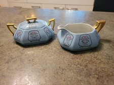 Limoges Hand-Painted Porcelain Creamer and Covered Sugar Bowl Set — listing 6