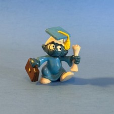 Graduate Smurf PVC Figurine with Diploma and Briefcase — listing 4