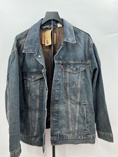Vintage Levi's Denim Trucker Jacket, All Cotton, Made in USA, Size 42 70506 — listing 2
