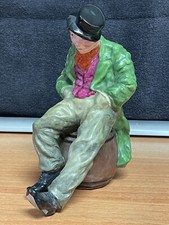 Staffordshire-Style Mr. Pickwick Character Figurine, Top Hat & Raised Hand — listing 3