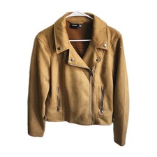 Vero Moda Faux Suede Mini Skirt Camel Tan Size L — listing 2