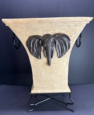 Decorative Resin Elephant Figural Pedestal Stand / Candle Holder Base — listing 4